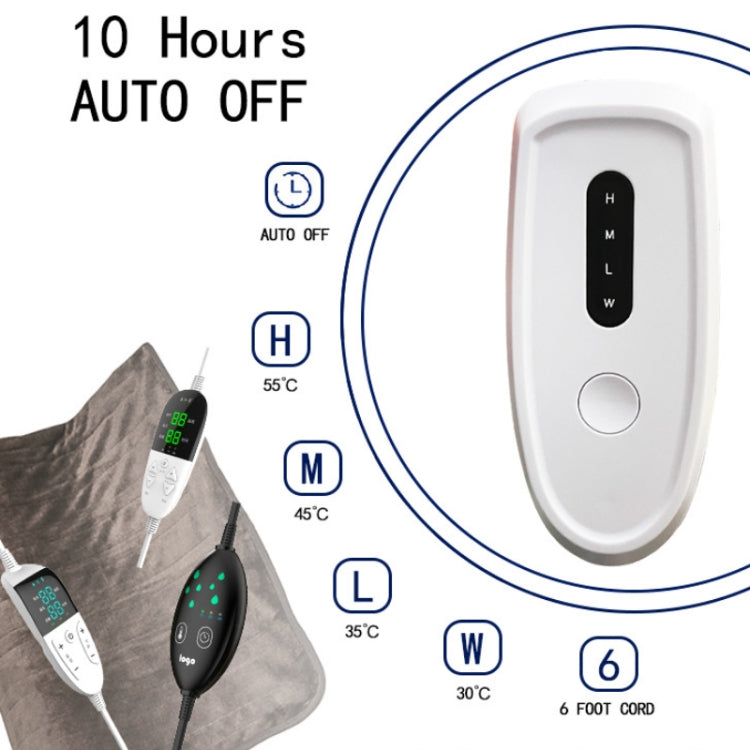 Coperta riscaldante elettrica con controllo della temperatura intelligente, 70x100cm USB Plug, 130x180cm EU Plug, 183x213cm EU Plug