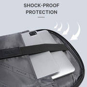 BANGE BG-2575 Zaino per laptop impermeabile antifurto Zaino da lavoro quotidiano da 15,6 pollici, BG-2575 Black, BG-2575  Grey