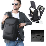 BANGE BG-7216plus Zaino da viaggio impermeabile antifurto da uomo Borsa per laptop da 15,6 pollici, BG-7216plus (Black), BG-7216plus (Grey)