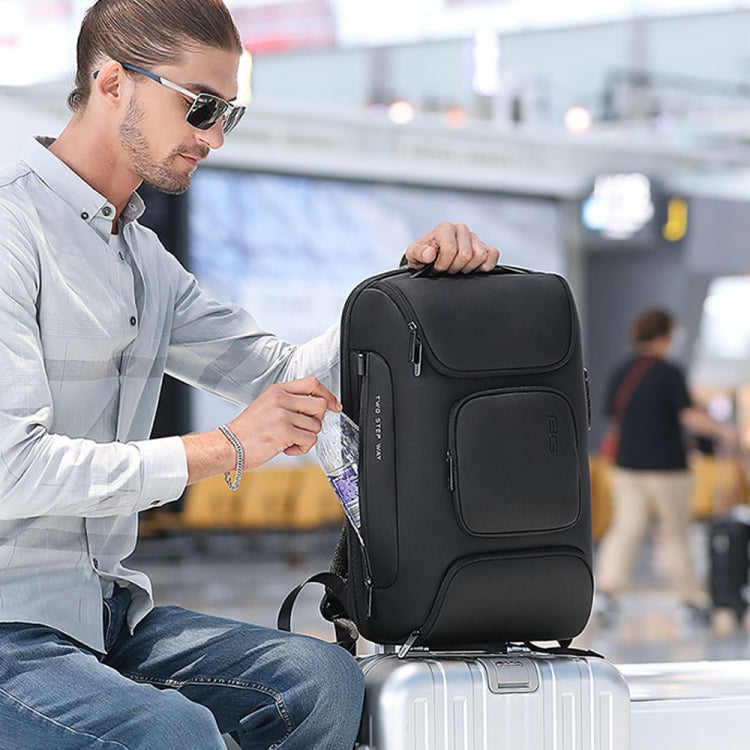 BANGE BG-7216plus Zaino da viaggio impermeabile antifurto da uomo Borsa per laptop da 15,6 pollici, BG-7216plus (Black), BG-7216plus (Grey)