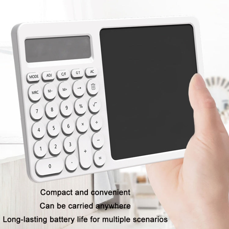 Calcolatrice da ufficio con lavagna LCD bianca