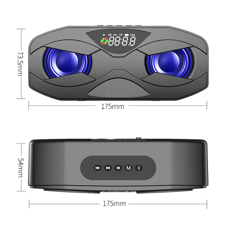 Altoparlante Bluetooth con display digitale audio surround 6D portatile M5
