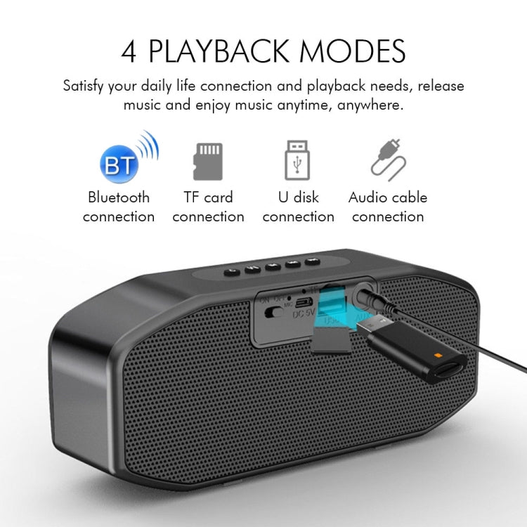 Altoparlante Bluetooth con display digitale audio surround 6D portatile M5