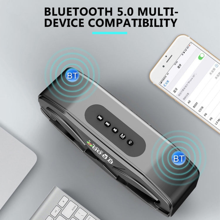 Altoparlante Bluetooth con display digitale audio surround 6D portatile M5