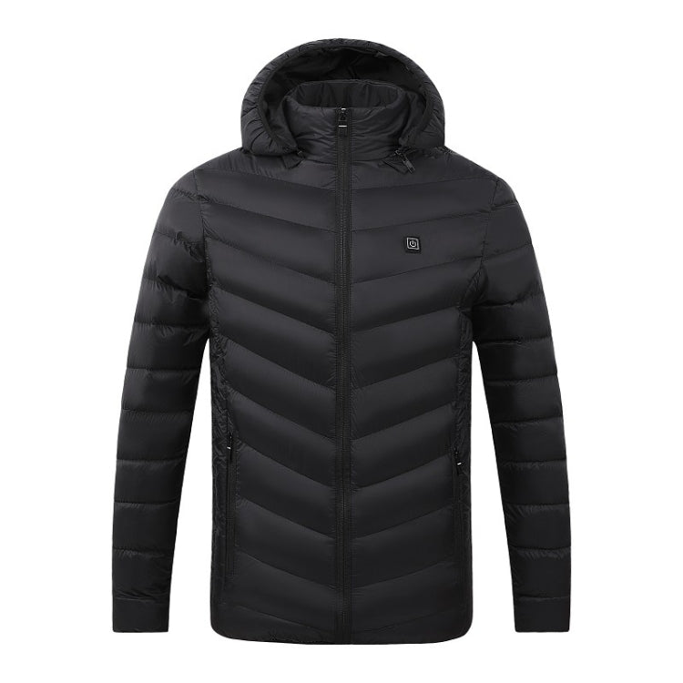 Giacca riscaldata elettrica invernale USB Giacca termica calda, 4 Zone Blue S, 4 Zone Blue M, 4 Zone Blue L, 4 Zone Blue XL, 4 Zone Blue XXL, 4 Zone Blue 3XL, 4 Zone Blue 4XL, 4 Zone Black  S, 4 Zone Black  M, 4 Zone Black  L, 4 Zone Black  XL         ...