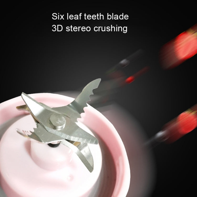 10 PZ CA-AD540 Bicchiere per succo elettrico portatile Lama con denti a sei lame, Six Leaf With Teeth