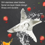 10 PZ CA-AD540 Bicchiere per succo elettrico portatile Lama con denti a sei lame, Six Leaf With Teeth