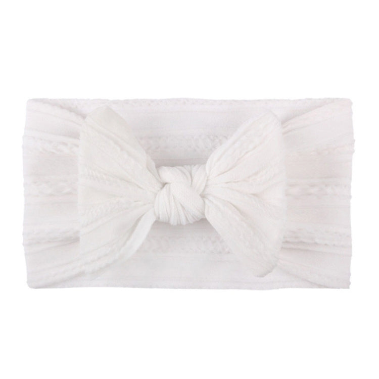 5 pezzi Copricapo per bambini in nylon jacquard morbido Fascia per capelli con fiocco per bambini
