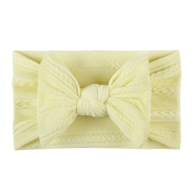 5 pezzi Copricapo per bambini in nylon jacquard morbido Fascia per capelli con fiocco per bambini
