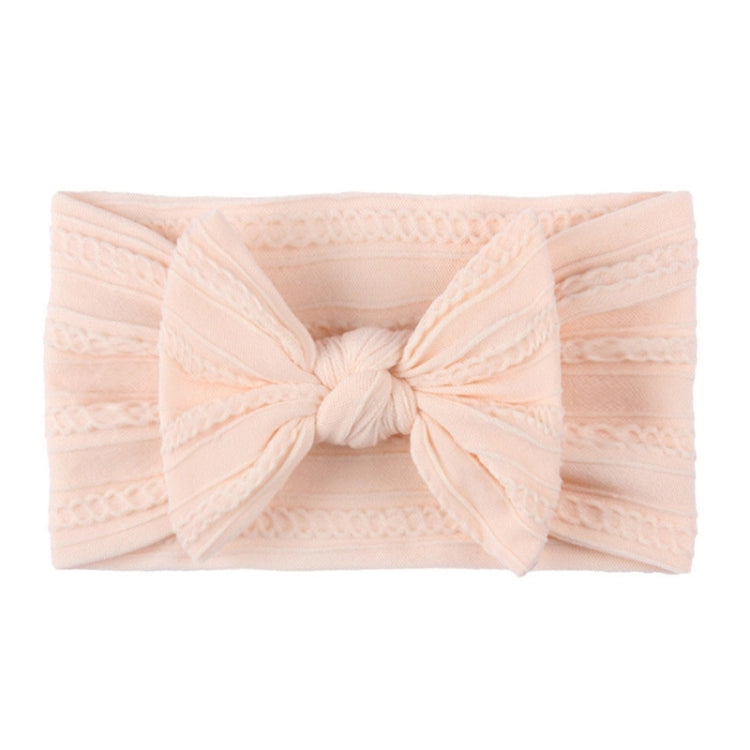 5 pezzi Copricapo per bambini in nylon jacquard morbido Fascia per capelli con fiocco per bambini