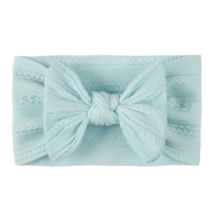 5 pezzi Copricapo per bambini in nylon jacquard morbido Fascia per capelli con fiocco per bambini