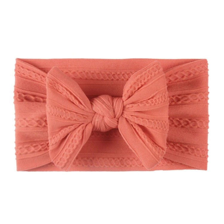 5 pezzi Copricapo per bambini in nylon jacquard morbido Fascia per capelli con fiocco per bambini