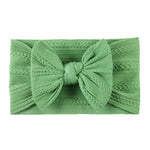 5 pezzi Copricapo per bambini in nylon jacquard morbido Fascia per capelli con fiocco per bambini