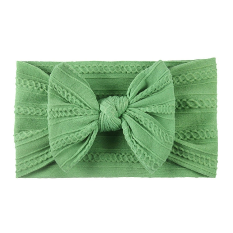 5 pezzi Copricapo per bambini in nylon jacquard morbido Fascia per capelli con fiocco per bambini