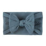 5 pezzi Copricapo per bambini in nylon jacquard morbido Fascia per capelli con fiocco per bambini
