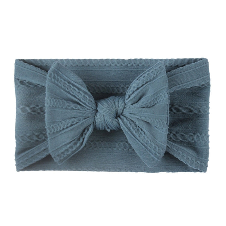 5 pezzi Copricapo per bambini in nylon jacquard morbido Fascia per capelli con fiocco per bambini