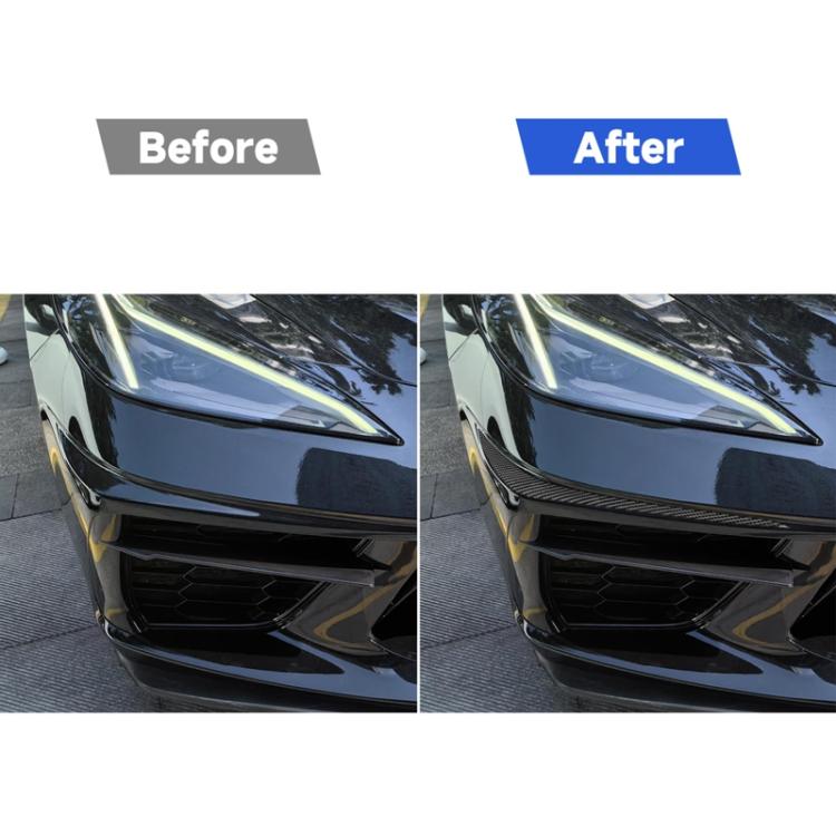 Adesivo decorativo per paraurti, set da 2 pezzi, per Chevrolet Corvette C8