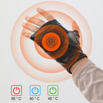 1 paio di guanti riscaldanti elettrici intelligenti ricaricabili a temperatura regolabile Guanti mezze dita, S, M, L