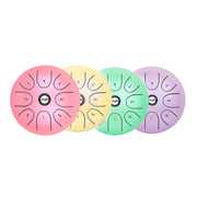 Shuffle SD-5 Strumento a percussione a tamburo vuoto spensierato con lingua in acciaio da 5,5 pollici, Shuffle Yellow, Shuffle Pink, Shuffle Purple, Shuffle Green