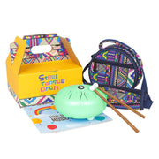 Shuffle SD-5 Strumento a percussione a tamburo vuoto spensierato con lingua in acciaio da 5,5 pollici, Shuffle Yellow, Shuffle Pink, Shuffle Purple, Shuffle Green