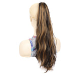 P96 Parrucca con clip Lunga coda di cavallo Ondulazione dell'acqua Parrucca riccia lunga