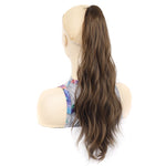 P96 Parrucca con clip Lunga coda di cavallo Ondulazione dell'acqua Parrucca riccia lunga