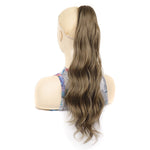 P96 Parrucca con clip Lunga coda di cavallo Ondulazione dell'acqua Parrucca riccia lunga