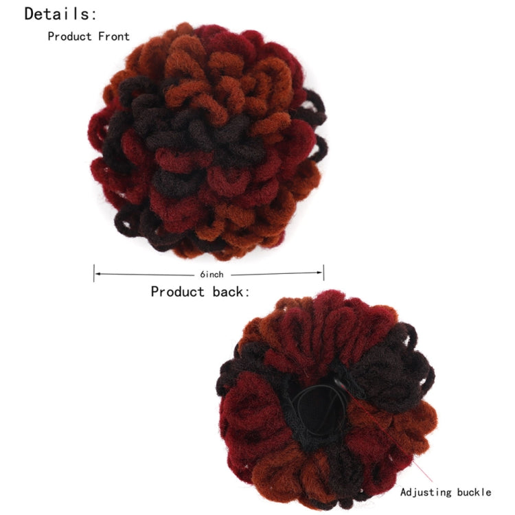 LSFBZB Parrucca Dreadlocks con coulisse Caterpillar Dreadlock Chignon per capelli ispidi, Spec:, 1B, 2, 1BH27, 1BHBUG, 4H27H30, 99JHBUGH, 27, 30, 27H613, 613
