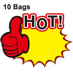 10 buste 25x19 cm Adesivo esplosione Etichetta prezzo prodotto Etichetta prezzo supermercato, WM-001, WM-002, WM-003, WM-005, WM-006, WM-007, WM-008, WM-009, WM-010, WM-011, WM-012, WM-013, XD-511, XD-520, XD-532, XD-537, XD-541, XD-559
