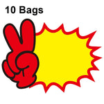 10 buste 25x19 cm Adesivo esplosione Etichetta prezzo prodotto Etichetta prezzo supermercato, WM-001, WM-002, WM-003, WM-005, WM-006, WM-007, WM-008, WM-009, WM-010, WM-011, WM-012, WM-013, XD-511, XD-520, XD-532, XD-537, XD-541, XD-559