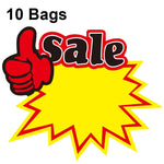 10 buste 21x15 cm Adesivo esplosione Etichetta prezzo prodotto Etichetta prezzo supermercato, WM201, WM202, WM203, WM205, WM206, WM207, WM208, WM209, WM210, WM211, WM212, WM213