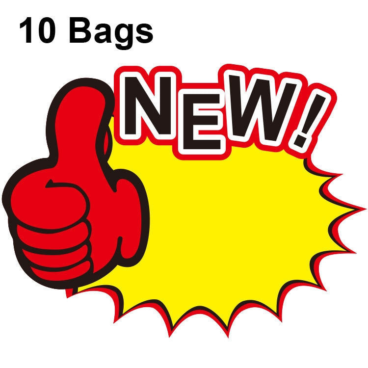 10 sacchetti 18x14cm Adesivo esplosione Etichetta prezzo prodotto Etichetta prezzo supermercato, WM-101, WM-102, WM-103, WM-105, WM-106, WM-107, WM-108, WM-109, WM-10, WM-111, WM-12, WM-113, XD-028, XD-022, XD-009, XD-047, XD-051, XD-069