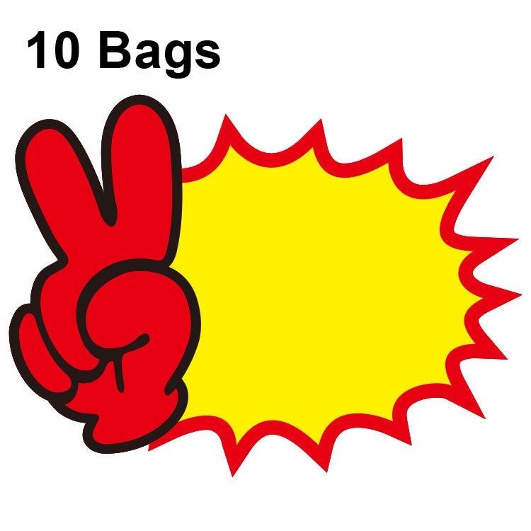 10 sacchetti 18x14cm Adesivo esplosione Etichetta prezzo prodotto Etichetta prezzo supermercato, WM-101, WM-102, WM-103, WM-105, WM-106, WM-107, WM-108, WM-109, WM-10, WM-111, WM-12, WM-113, XD-028, XD-022, XD-009, XD-047, XD-051, XD-069