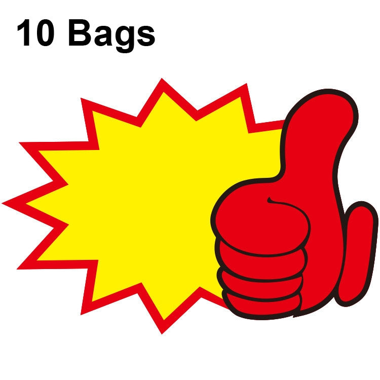 10 sacchetti 18x14cm Adesivo esplosione Etichetta prezzo prodotto Etichetta prezzo supermercato, WM-101, WM-102, WM-103, WM-105, WM-106, WM-107, WM-108, WM-109, WM-10, WM-111, WM-12, WM-113, XD-028, XD-022, XD-009, XD-047, XD-051, XD-069