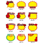 10 sacchetti 9x7cm Adesivo esplosione Etichetta prezzo prodotto Etichetta prezzo supermercato, WM-301, WM-302, WM-303, WM-305, WM-306, WM-307, WM-308, WM-309, WM-310, WM-311, WM-312, WM-313, WM-314
