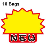 10 sacchetti 9x7cm Adesivo esplosione Etichetta prezzo prodotto Etichetta prezzo supermercato, WM-301, WM-302, WM-303, WM-305, WM-306, WM-307, WM-308, WM-309, WM-310, WM-311, WM-312, WM-313, WM-314