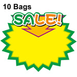 10 sacchetti 9x7cm Adesivo esplosione Etichetta prezzo prodotto Etichetta prezzo supermercato, WM-301, WM-302, WM-303, WM-305, WM-306, WM-307, WM-308, WM-309, WM-310, WM-311, WM-312, WM-313, WM-314
