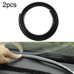 Guarnizione in elastomero per auto Striscia di gomma Quadro strumenti a prova di perdite antipolvere insonorizzante universale, N856 Carbon Fiber Pattern, 2pcs N856 No Fiber Pattern