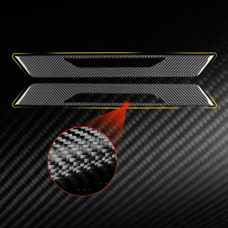 Adesivi decorativi per battitacco per Chevrolet Corvette C8, set da 2 pezzi.
