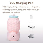 L-0 Cartoon Lumaca Portapenne USB Ricaricabile LED Soft Eye-Protezione Lampada da scrivania