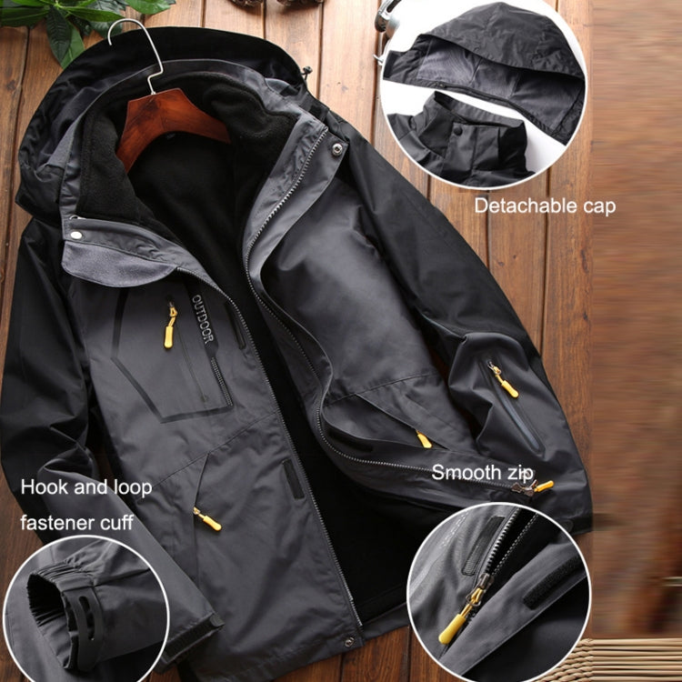 LSM-121 Giacche da uomo autunnali e invernali Afferra la fodera interna in pile Abbigliamento da escursionismo all'aperto, 3XL, 4XL, 5XL