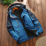 LSM-121 Giacche da uomo autunnali e invernali Afferra la fodera interna in pile Abbigliamento da escursionismo all'aperto, 3XL, 4XL, 5XL
