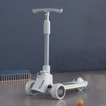 MIJIAQI 01 Scooter per bambini pieghevole multifunzionale 3 in 1 con musica e luci, specifiche:, White Seat, Gray Seat, Pink Seat, Blue Seat, White, Gray, Pink, Blue