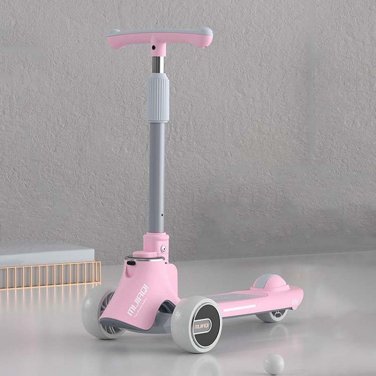 MIJIAQI 01 Scooter per bambini pieghevole multifunzionale 3 in 1 con musica e luci, specifiche:, White Seat, Gray Seat, Pink Seat, Blue Seat, White, Gray, Pink, Blue
