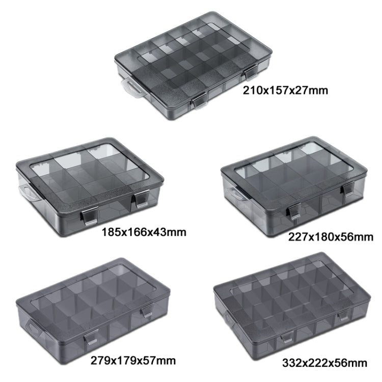Organizzatore di parti elettroniche ordinate a più scomparti, specifiche tecniche:, 18 Grid, 9 Grid, 12 Grid, 15 Grid, 24 Grid
