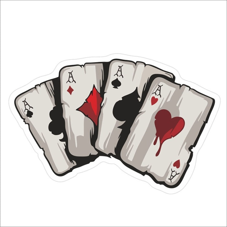10 adesivi colorati per carte da gioco riflettenti verniciati a spruzzo, Playing Card