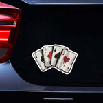 10 adesivi colorati per carte da gioco riflettenti verniciati a spruzzo, Playing Card