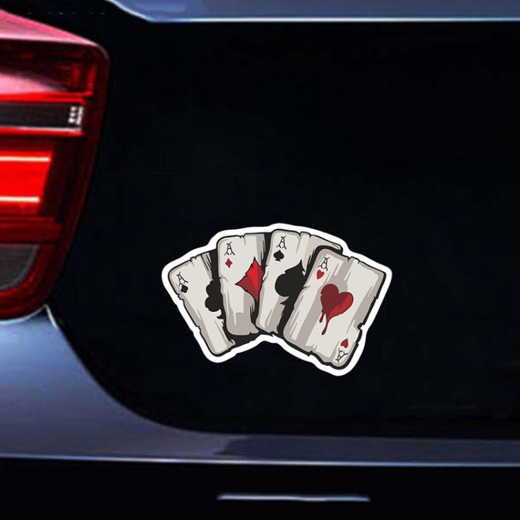 10 adesivi colorati per carte da gioco riflettenti verniciati a spruzzo, Playing Card
