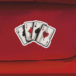 10 adesivi colorati per carte da gioco riflettenti verniciati a spruzzo, Playing Card