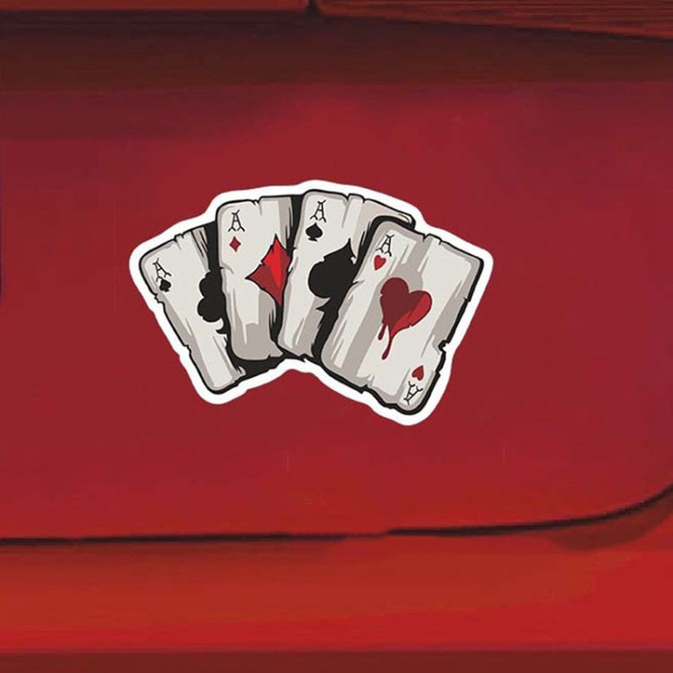 10 adesivi colorati per carte da gioco riflettenti verniciati a spruzzo, Playing Card